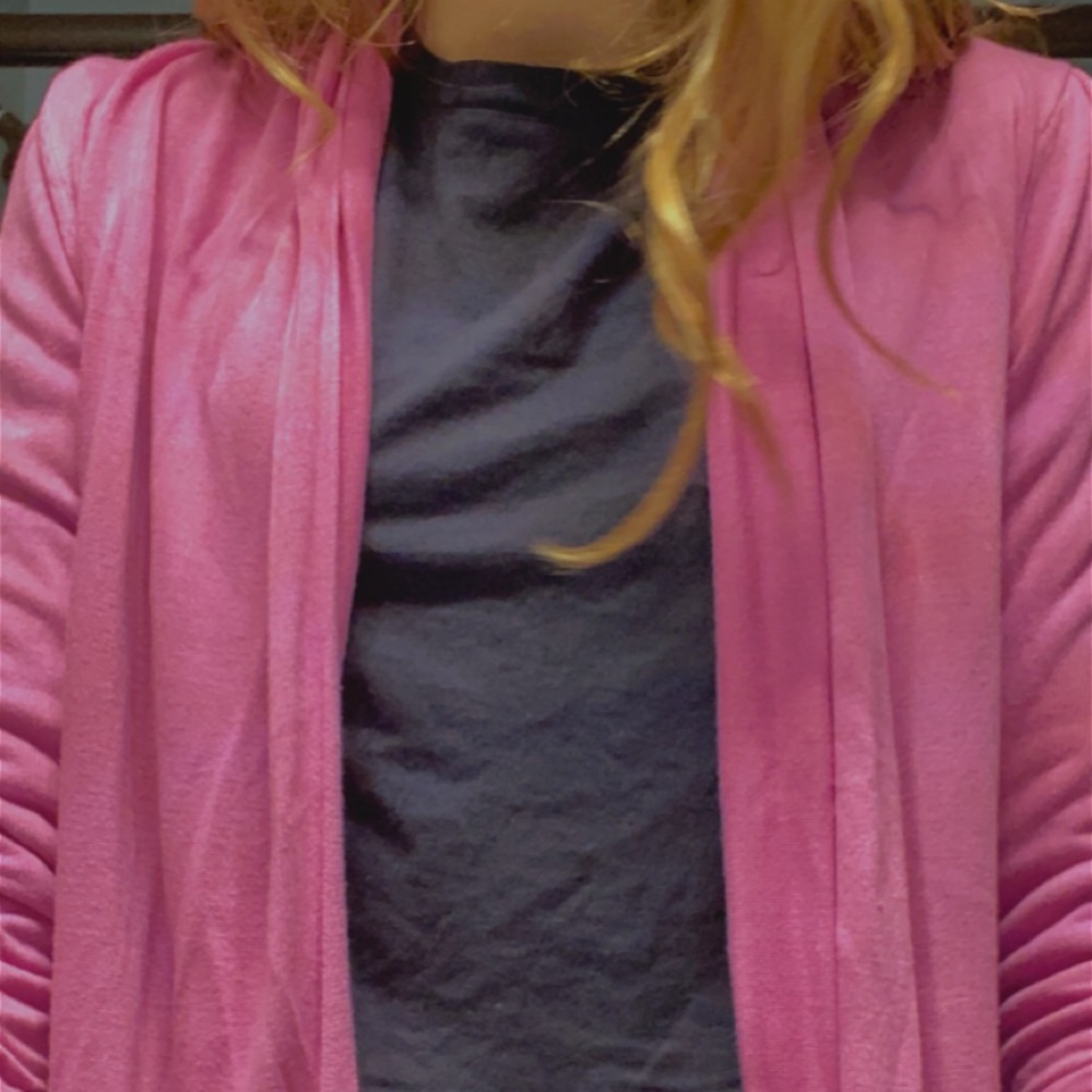 Bright pink soft cardigan